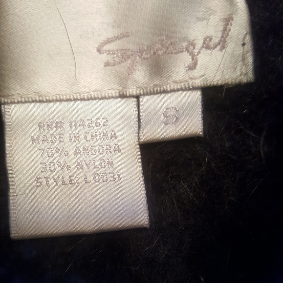 Beautiful size S Spiegel Angora Black Sweater - Picture 3 of 3